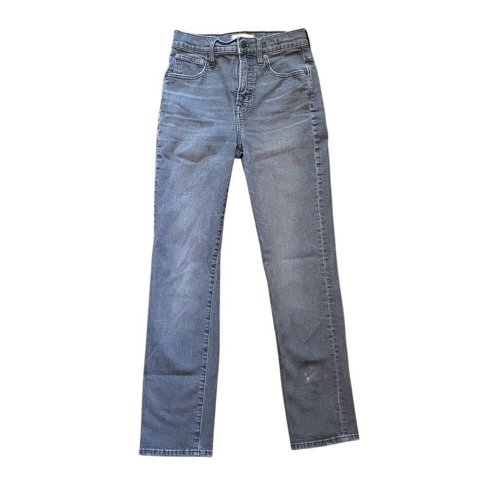 Madewell Jeans 25 Tall Washed Black Perfect Vintage Crop Slim Classic Stretch